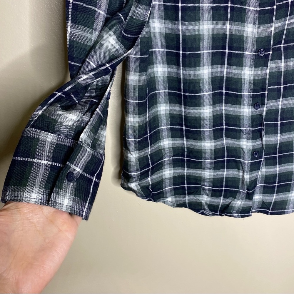 BB DAKOTA HARWOOD WASHED PLAID BUTTON DOWN SHIRT - Picture 5 of 8